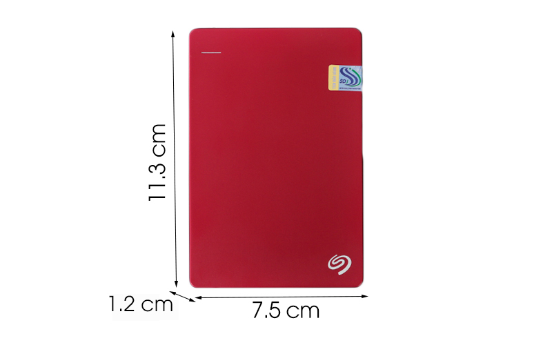 Ổ cứng HDD 1TB Seagate Backup Plus Slim đỏ có kích thước nhỏ gọn Ổ cứng HDD 1TB Seagate Backup Plus Slim đỏ có kích thước nhỏ gọn