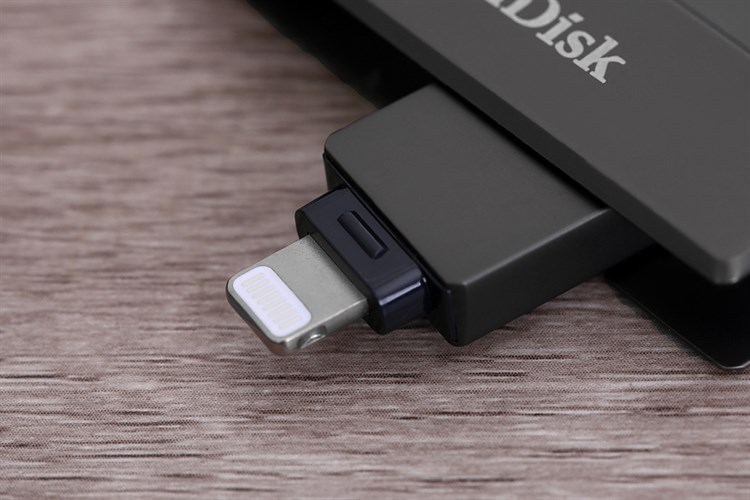 USB OTG 3.1 128GB Dual Lighting Type C Sandisk SDIX70N Màu Đen