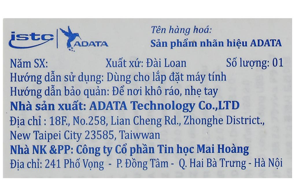 USB 2.0 16GB Adata AC008 Màu Trắng - Xanh