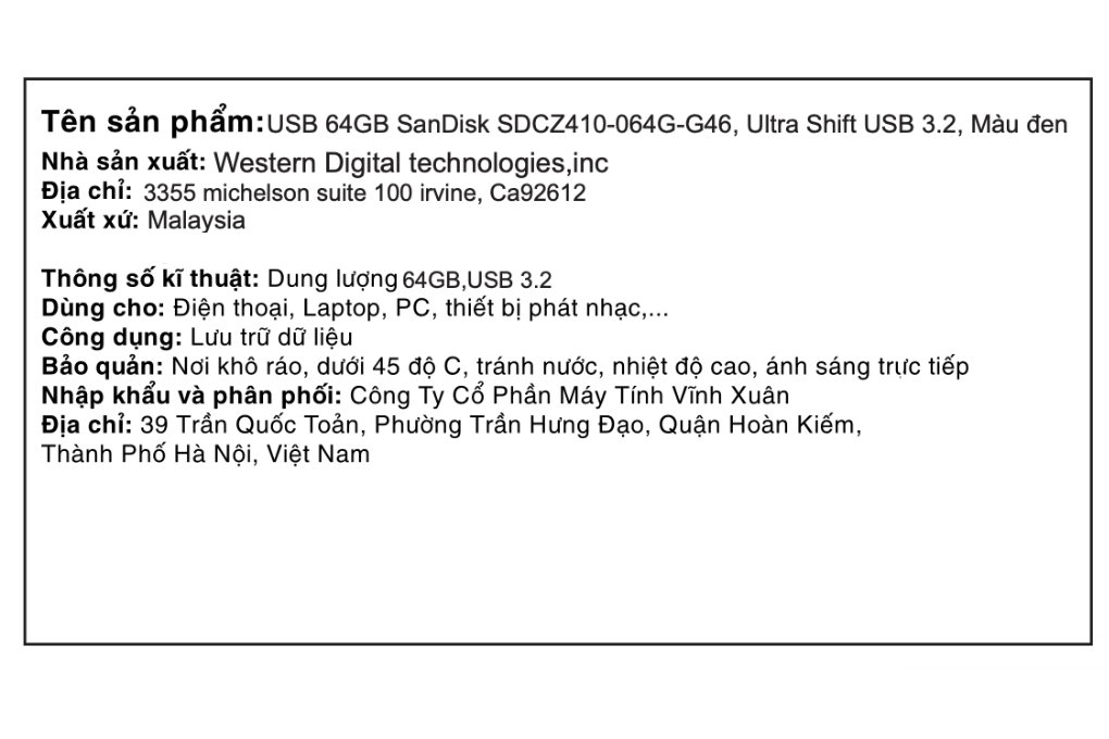 USB 3.2 64GB Sandisk CZ410 - 4