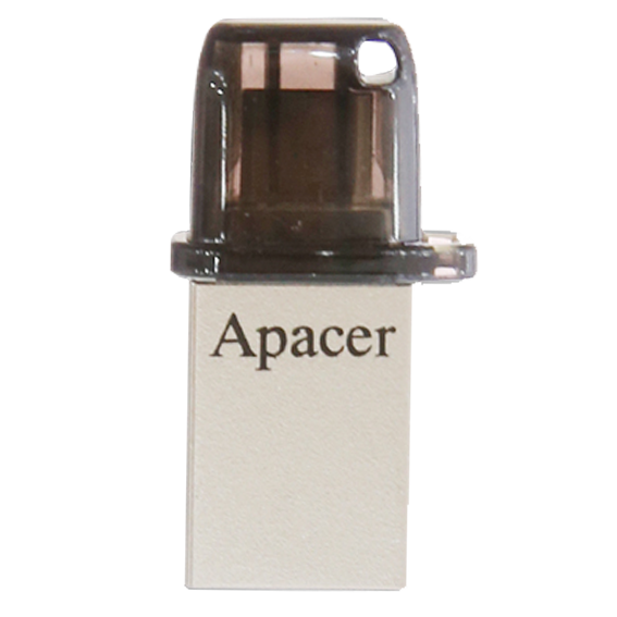 USB OTG 2.0 8 GB Apacer AH175 Màu Bạc