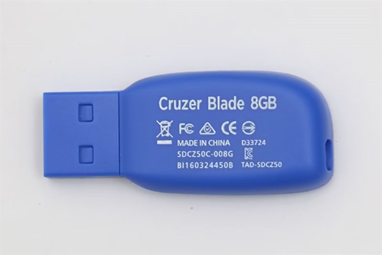 USB 2.0 8GB Sandisk SDCZ50 Màu Xanh Dương