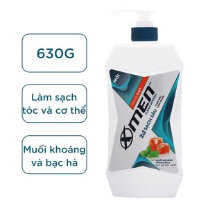 Tắm gội 2 in 1 X-men sạch sâu 630g