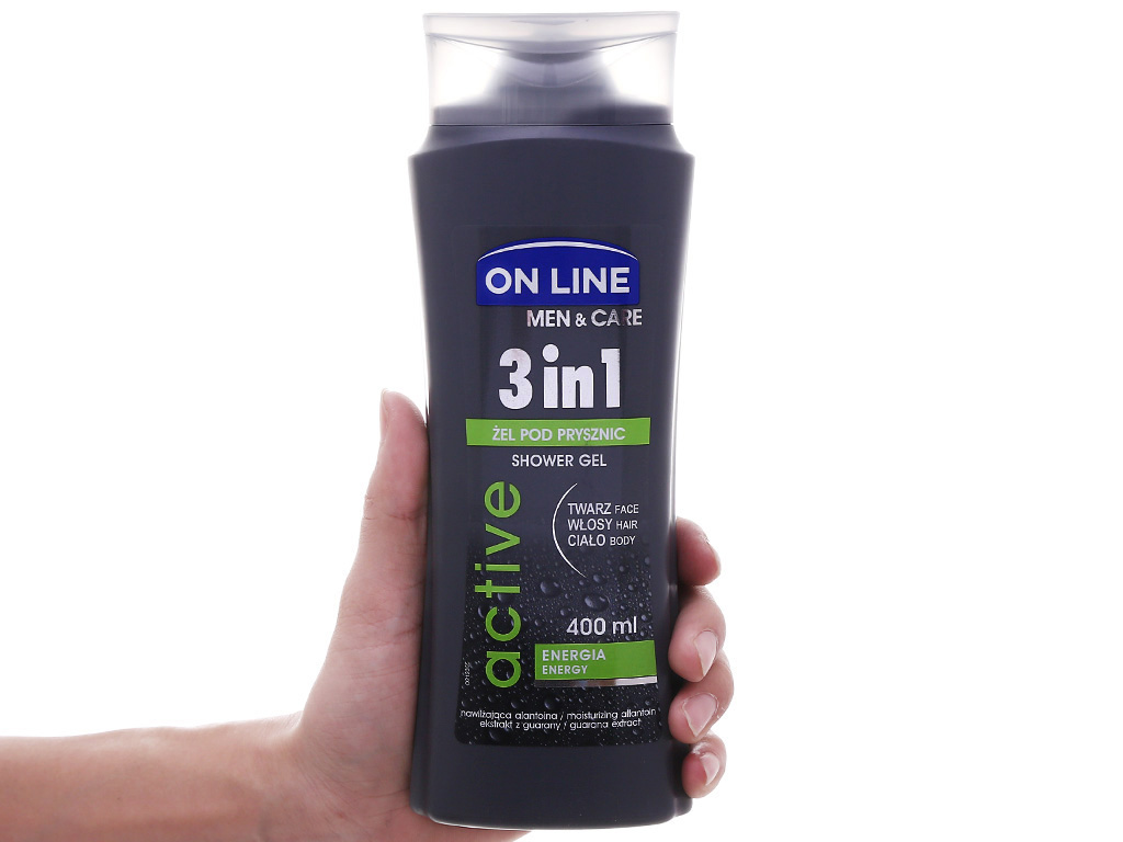 Tắm gội 3 in 1 On Line for men active 400ml 5