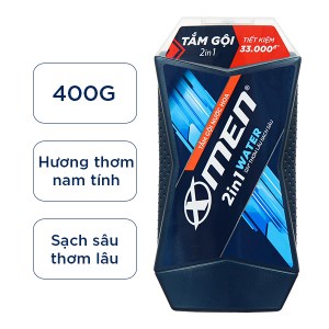Tắm gội 2 in 1 X-men Water thơm lâu sạch sâu 400g