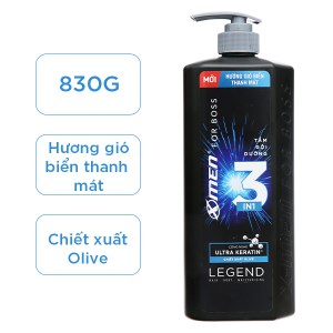 Tắm gội 3 in 1 X-men For Boss Legend hương gió biển 830g