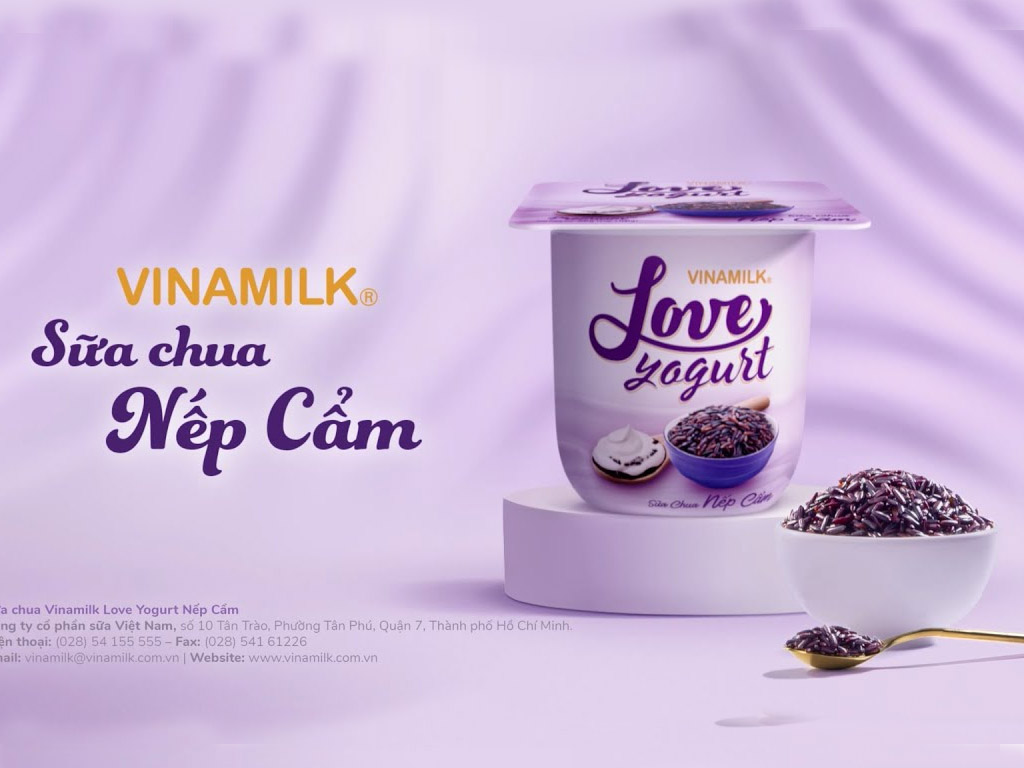 Lốc 4 hộp sữa chua Vinamilk nếp cẩm 100g 2
