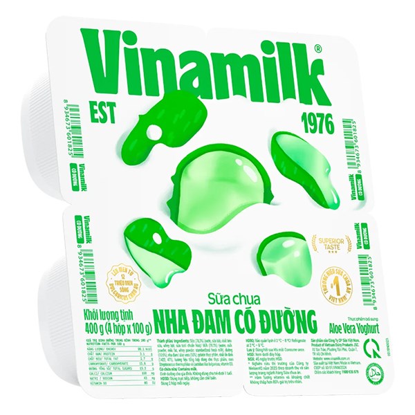 Lốc 4 Hộp Sữa Chua Trái Cây Vinamilk Vị Nha Đam 100G (Từ 1 Tuổi)