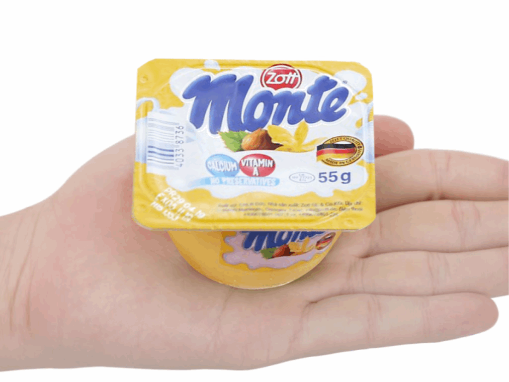 Lốc 4 hũ váng sữa Zott Monte vị vani 55g (từ 6 tháng) 6
