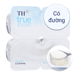 Lốc 4 hộp sữa chua TH True Yogurt có đường 100g