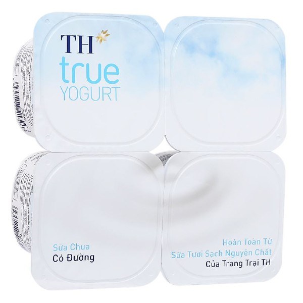 Lốc 4 Hộp Sữa Chua Có Đường Th True Yogurt 100G (Từ 1 Tuổi)