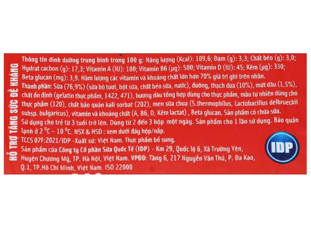 Lốc 4 hộp sữa chua Kun dâu 75g 3