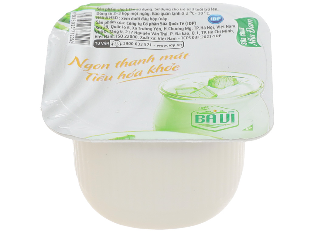 Lốc 4 hộp sữa chua ăn Ba Vì nha đam 100g 5