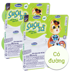 2 lốc sữa chua cho trẻ em có đường SuSu IQ hộp 80g