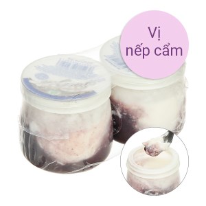 Lốc 2 hũ sữa chua Sài Gòn Milk nếp cẩm 120g