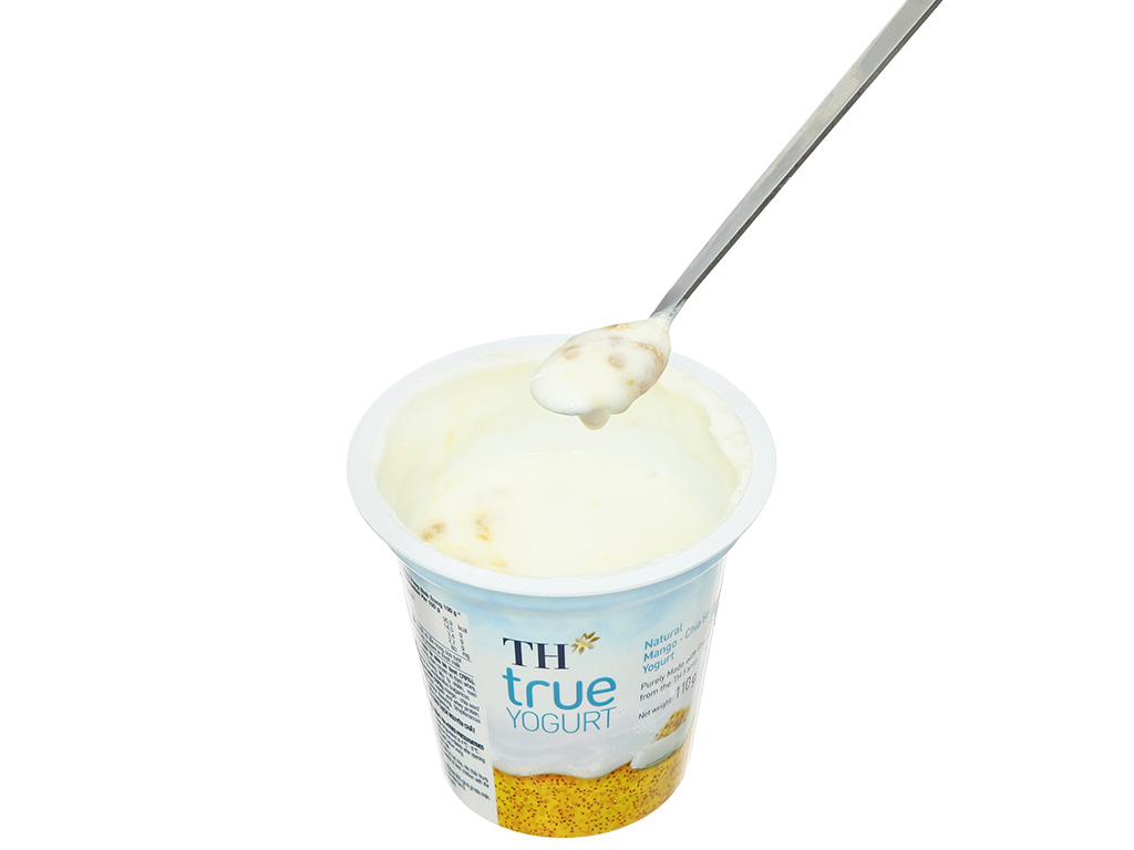 Lốc 3 hộp sữa chua ăn TH True Yogurt xoài hạt chia 110g 7