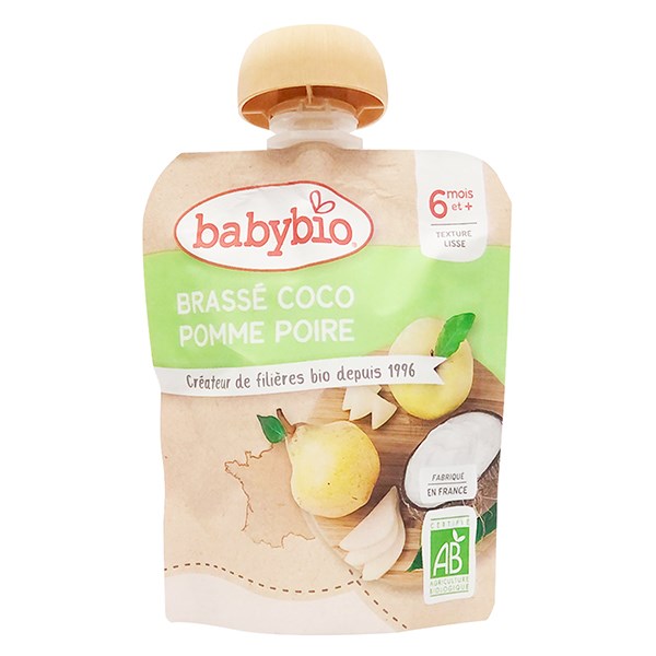 Sữa chua dừa Babybio vị chuối, kiwi 85g (từ 6 tháng) 7