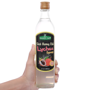 Sirô vải Golden Farm chai 520ml giá tốt tại Bách hoá XANH