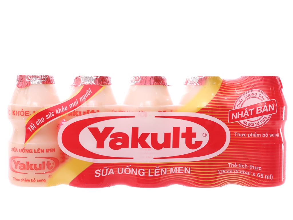 Lốc 5 chai sữa uống Yakult 65ml giá tốt tại Bách hoá XANH