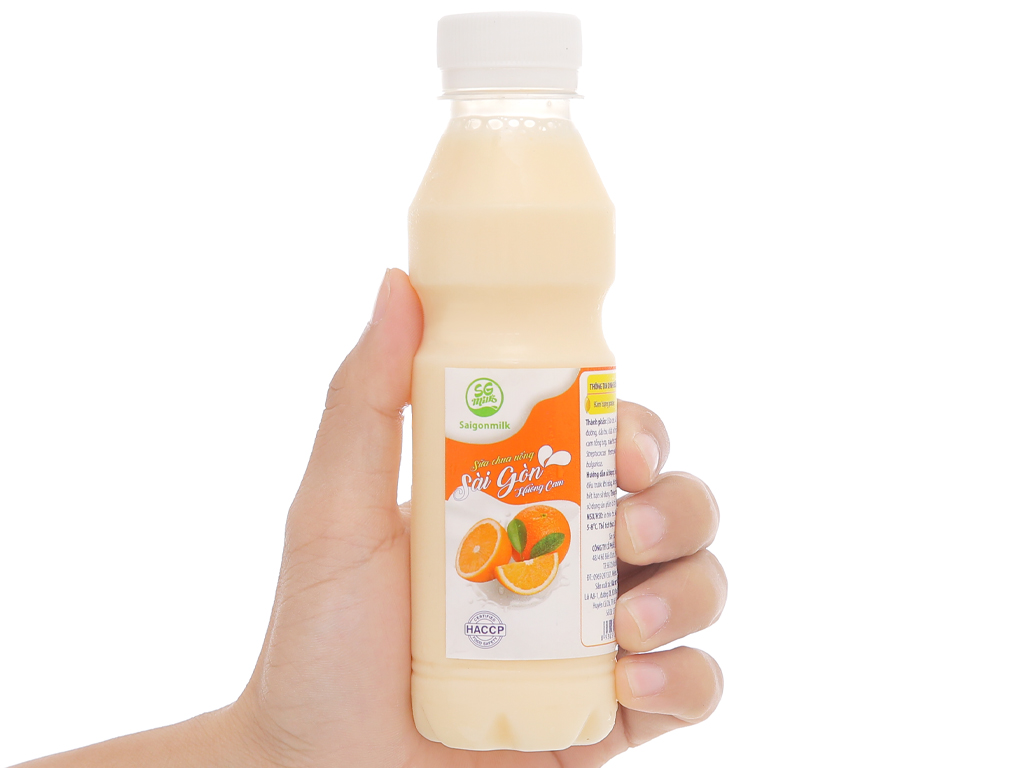 Sữa chua uống hương cam Sài Gòn chai 200ml 5