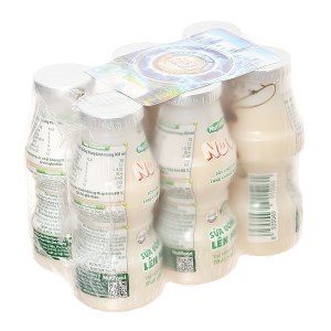 Lốc 6 chai sữa chua lên men Nuvi 100ml