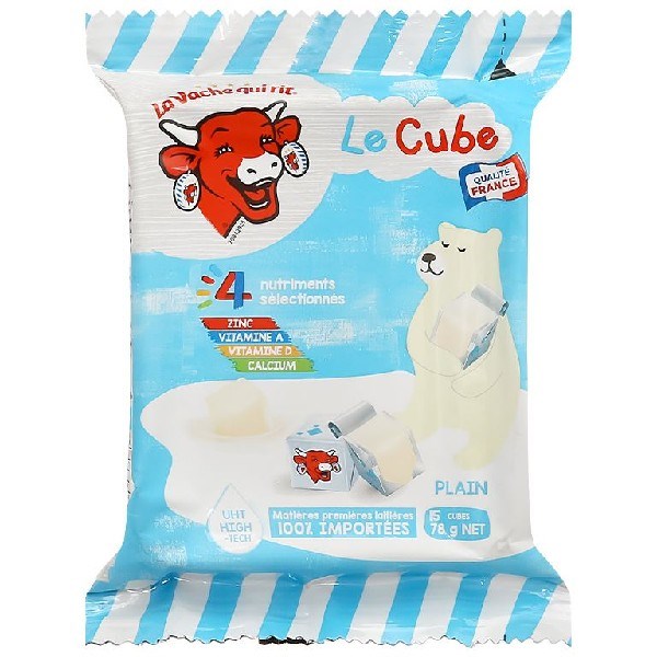 Phô Mai Con Bò Cười Le Cube Vị Sữa Gói 15 Viên 78G (Từ 1 Tuổi)