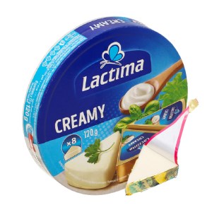 Phô mai kem Lactima Creamy hộp 120g (8 miếng)