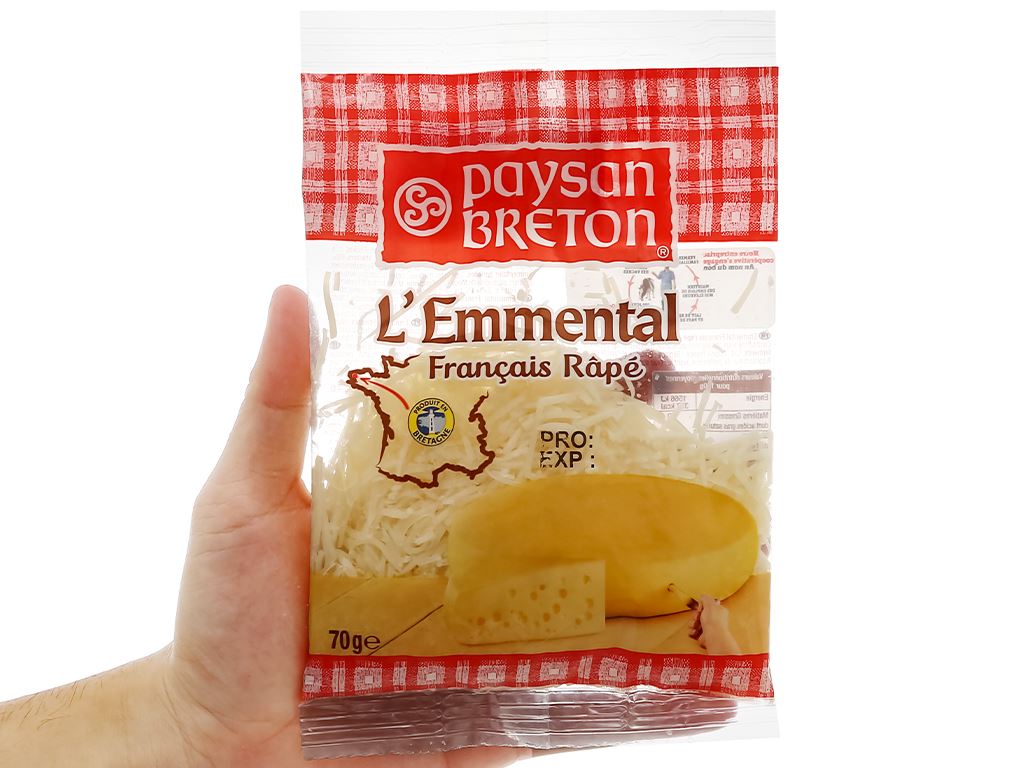 Phô mai sợi Paysan Breton gói 70g 7