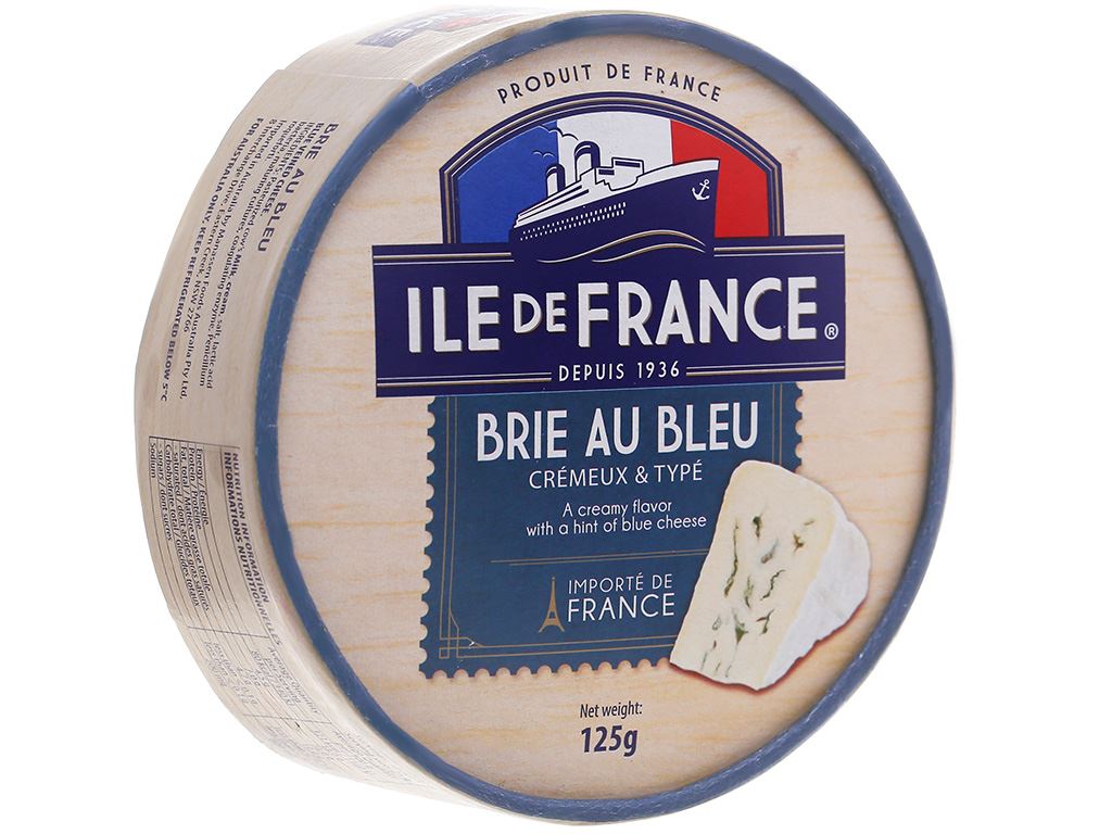 Phô mai Ile De France Brie Au Bleu 125g tại Bách hoá XANH