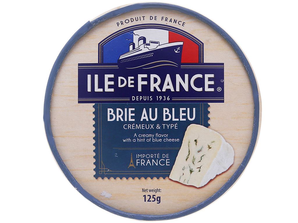 Phô mai Ile De France Brie Au Bleu 125g tại Bách hoá XANH
