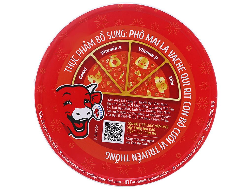 Phô mai Con Bò Cười vị truyền thống hộp 16 miếng 224g (từ 1 tuổi) 5