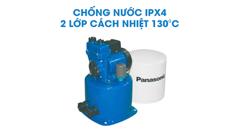 Máy bơm nước tăng áp Panasonic A-130JTX 125W - Chống nước chuẩn IPX4