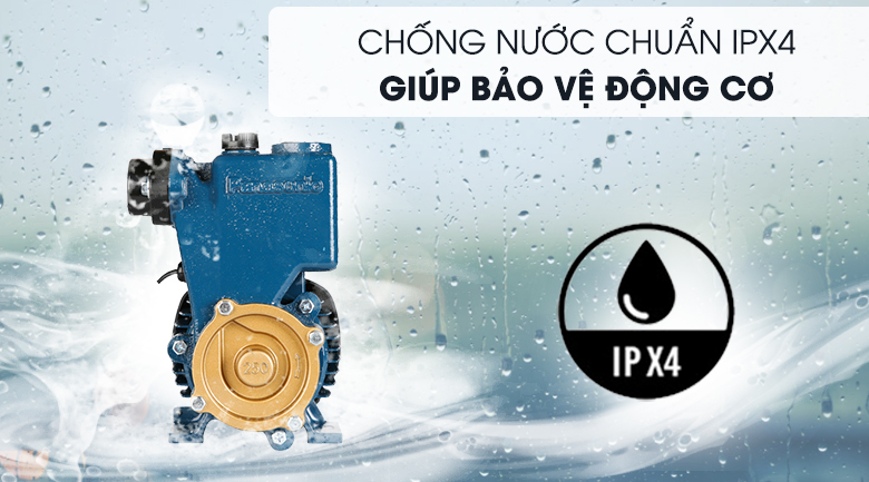 Chuẩn chống nước IPX4 - Máy bơm nước đẩy cao Panasonic GP-250JXK-NV5 250W