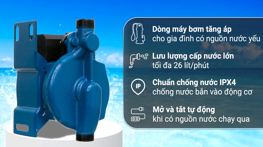 Máy bơm nước tăng áp Kangaroo KG 125ZP 120W