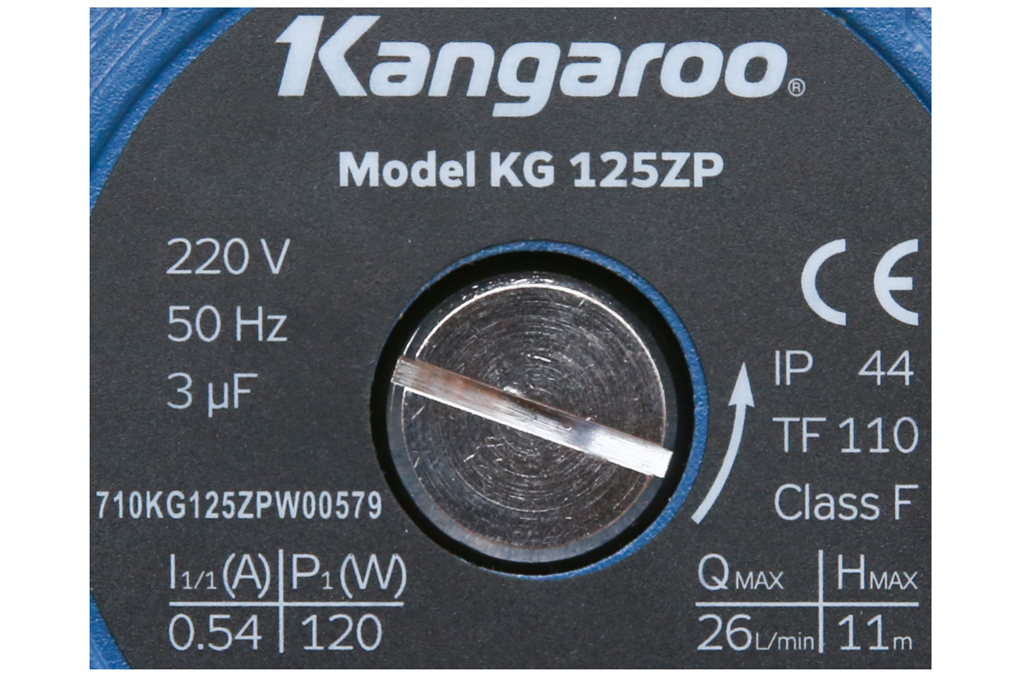 Siêu thị máy bơm nước tăng áp Kangaroo KG 125ZP 120W