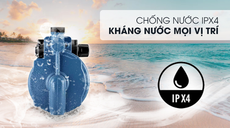 Bảo vệ tối ưu với chuẩn chống nước IPX4 - Máy bơm nước tăng áp Kangaroo KG 180ZP 180W