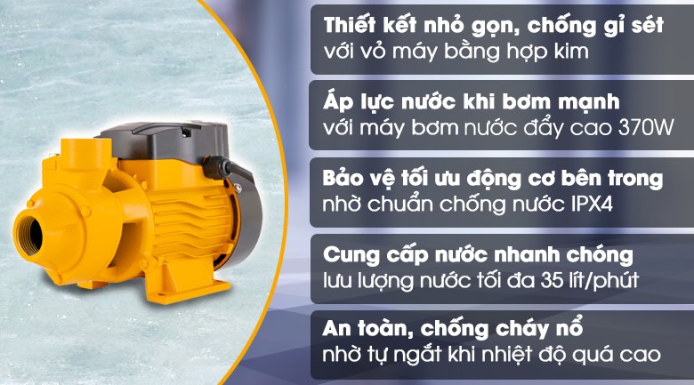 Máy bơm nước đẩy cao Tolsen 79970 370W