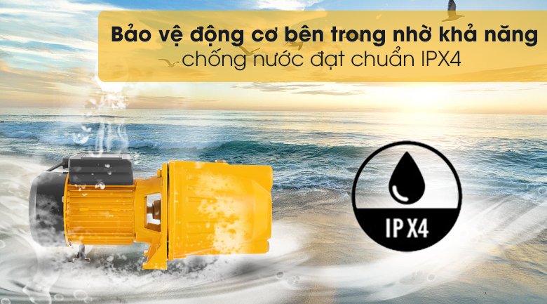 Bảo vệ động cơ bên trong nhờ chống nước IPX4