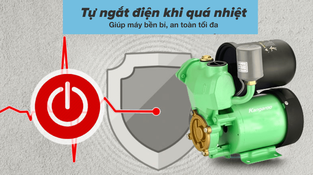 Máy bơm nước tăng áp Kangaroo KGWP370A 370W