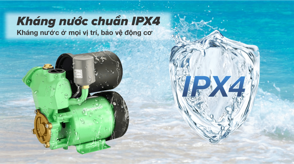 Ngăn chặn nguy cơ thấm nước gây hư hỏng động cơ nhờ chuẩn chống nước IPX4