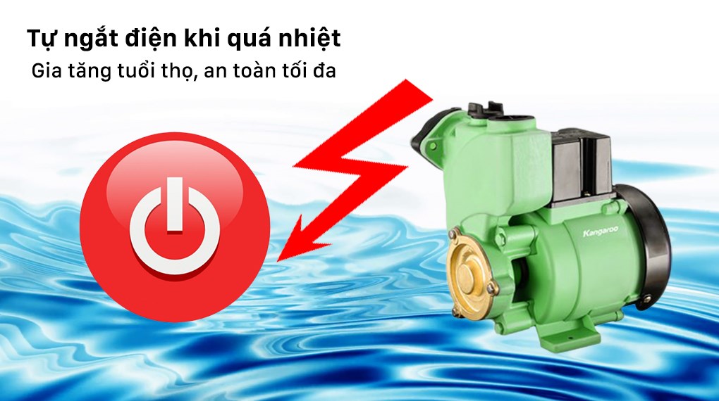 Máy bơm nước chân không Kangaroo KGWP125 125W - 14