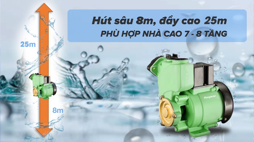 Máy bơm nước chân không Kangaroo KGWP200 200W - 12