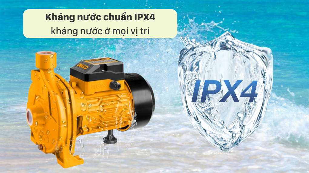 Máy bơm nước Ingco được trang bị tính năng an toàn bảo vệ người dùng Máy bơm nước Ingco được trang bị tính năng an toàn bảo vệ người dùng
