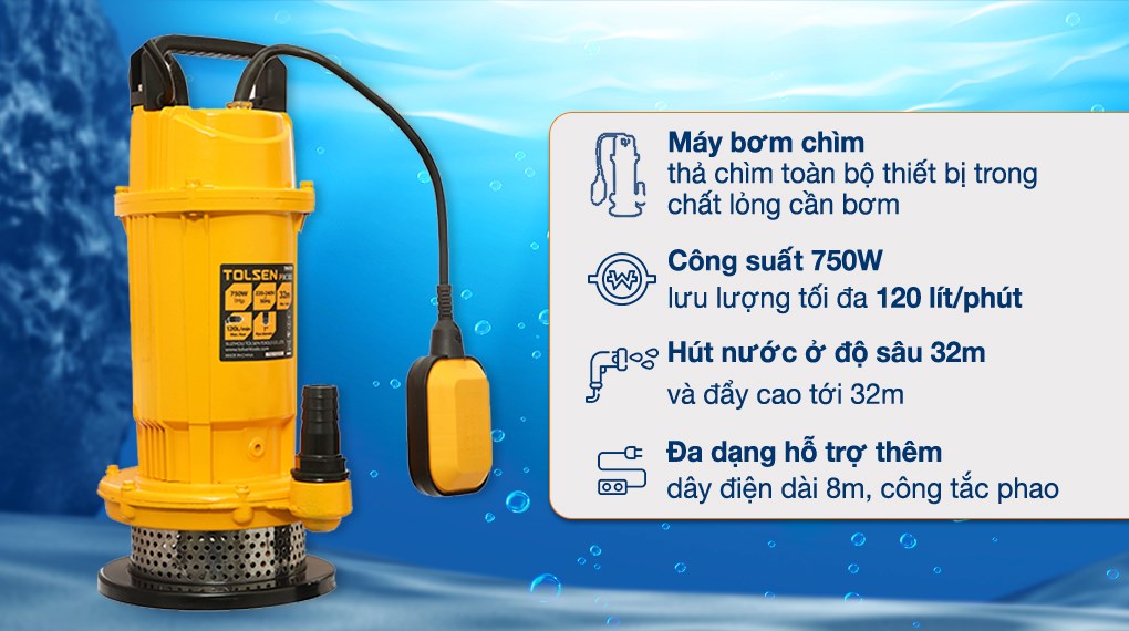 Máy bơm chìm Tolsen 79979 750W