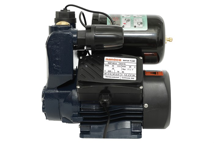 Máy bơm nước tăng áp điện tử Nanoco NSP128-A Màu Xanh Dương