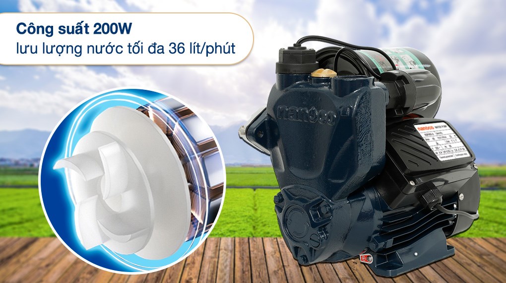 Máy bơm nước tăng áp điện tử Nanoco NSP200-A