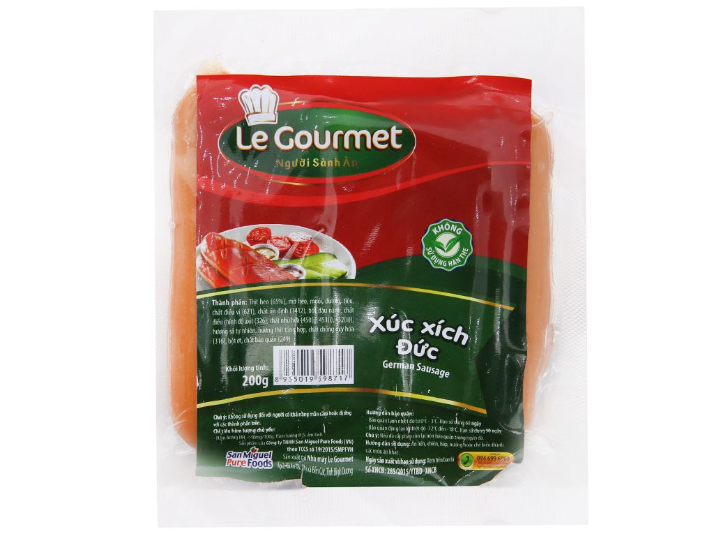 Xúc xích Đức Le Gourmet gói 200g 1