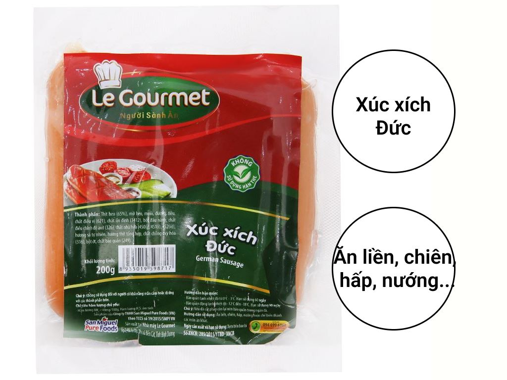 Xúc xích Đức Le Gourmet gói 200g 2