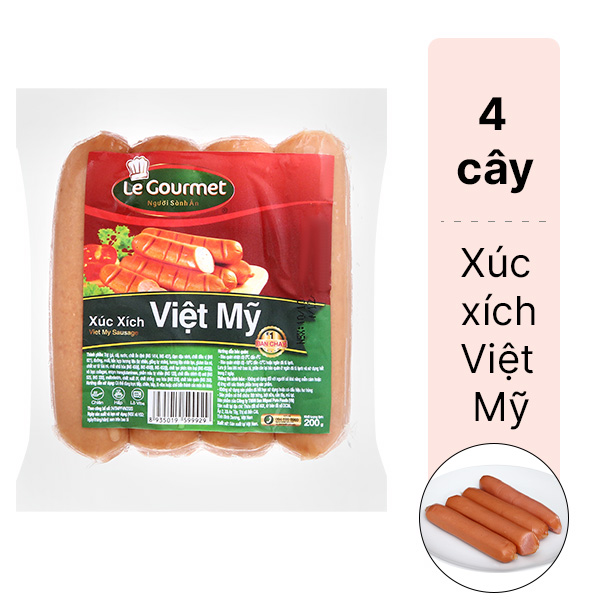 Xúc xích Việt Mỹ Le Gourmet gói 200g