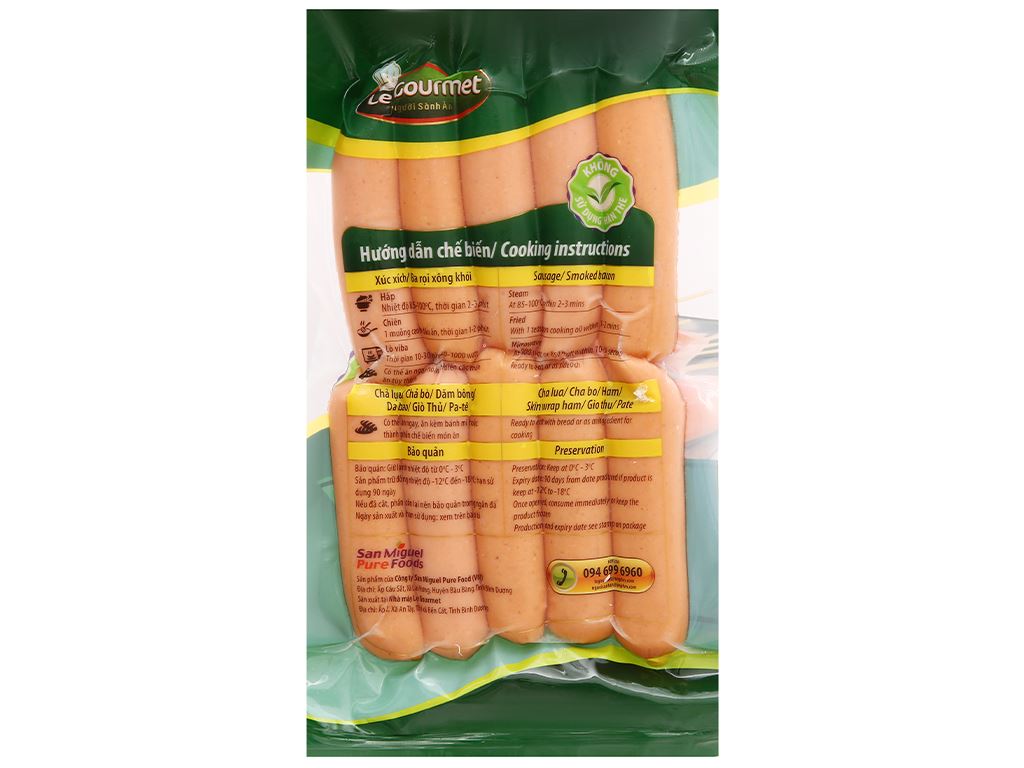 Xúc xích Việt Mỹ Le Gourmet gói 500g 3